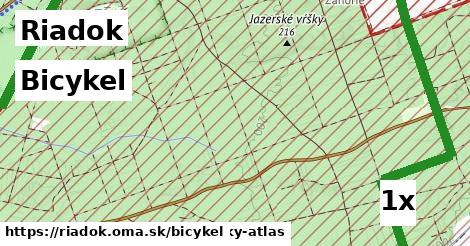 bicykel v Riadok