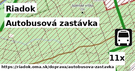 Autobusová zastávka, Riadok