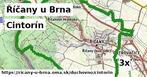 Cintorín, Říčany u Brna