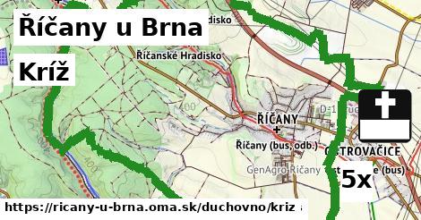 kríž v Říčany u Brna