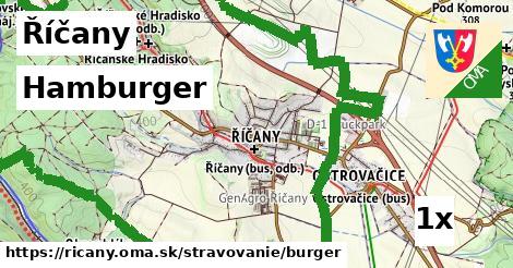 hamburger v Říčany