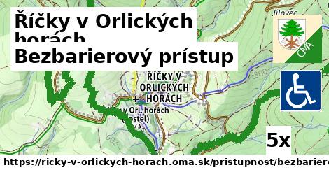 Bezbarierový prístup, Říčky v Orlických horách