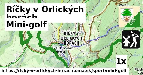 Mini-golf, Říčky v Orlických horách