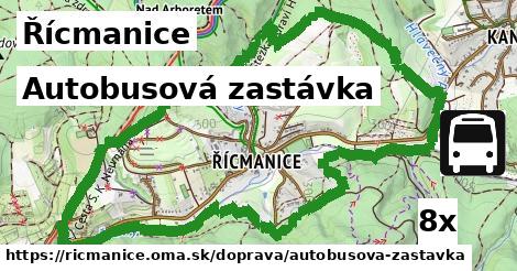 Autobusová zastávka, Řícmanice