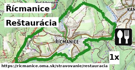 Reštaurácia, Řícmanice