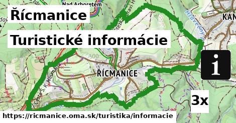 Turistické informácie, Řícmanice