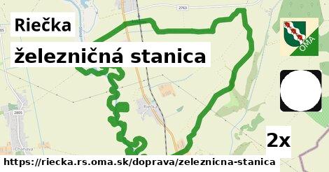 železničná stanica, Riečka, okres RS