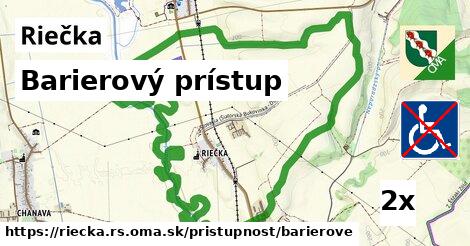 Barierový prístup, Riečka, okres RS