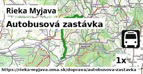 Autobusová zastávka, Rieka Myjava