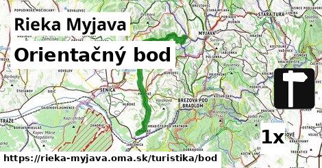 Orientačný bod, Rieka Myjava