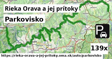 Parkovisko, Rieka Orava a jej prítoky