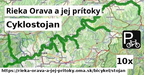 Cyklostojan, Rieka Orava a jej prítoky