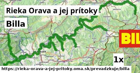 Billa, Rieka Orava a jej prítoky