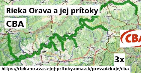 CBA, Rieka Orava a jej prítoky