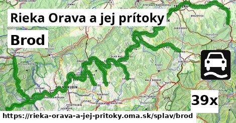 Brod, Rieka Orava a jej prítoky