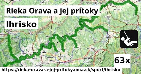 Ihrisko, Rieka Orava a jej prítoky