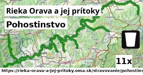 Pohostinstvo, Rieka Orava a jej prítoky