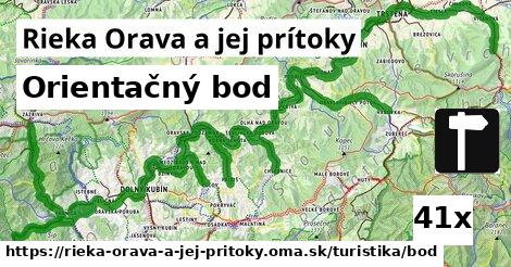 Orientačný bod, Rieka Orava a jej prítoky