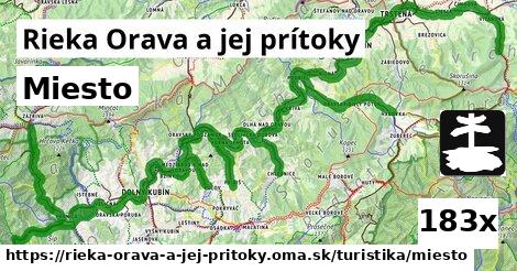 Miesto, Rieka Orava a jej prítoky