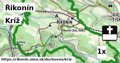 Kríž, Řikonín