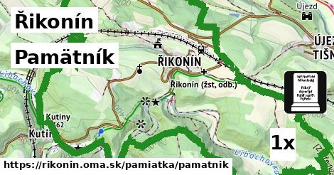 Pamätník, Řikonín