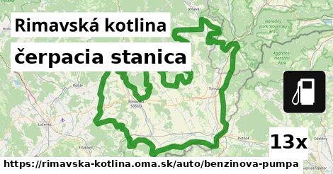 čerpacia stanica, Rimavská kotlina