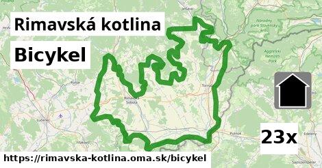 bicykel v Rimavská kotlina