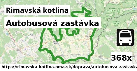 Autobusová zastávka, Rimavská kotlina