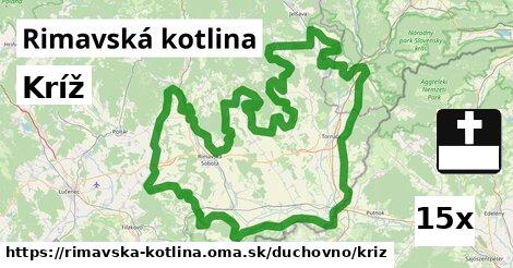 Kríž, Rimavská kotlina