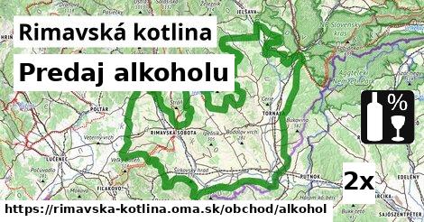 Predaj alkoholu, Rimavská kotlina