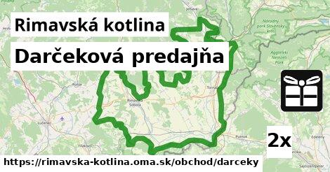 Darčeková predajňa, Rimavská kotlina