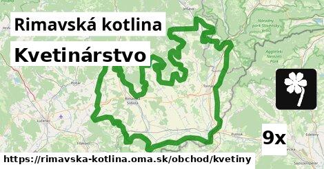 Kvetinárstvo, Rimavská kotlina