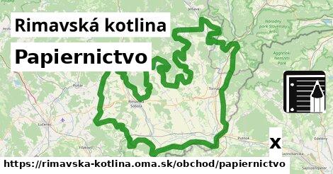 Papiernictvo, Rimavská kotlina