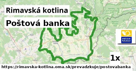 Poštová banka, Rimavská kotlina