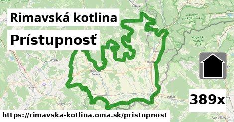 prístupnosť v Rimavská kotlina