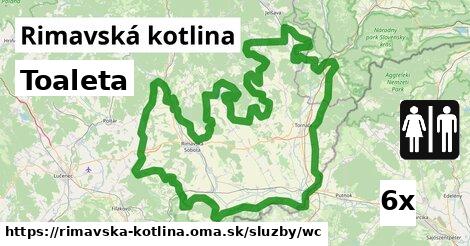 Toaleta, Rimavská kotlina