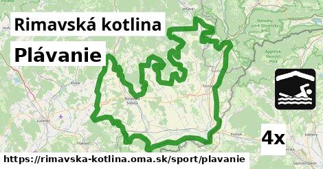 Plávanie, Rimavská kotlina