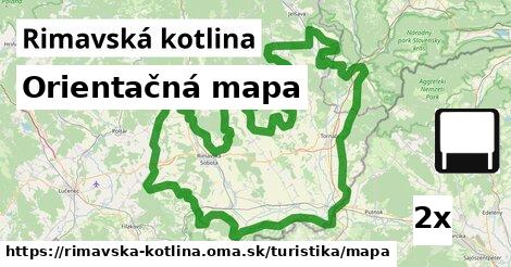 Orientačná mapa, Rimavská kotlina