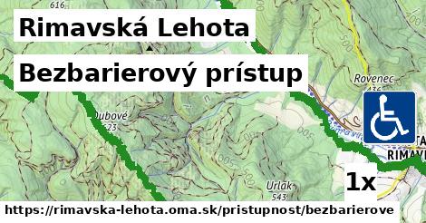 bezbarierový prístup v Rimavská Lehota