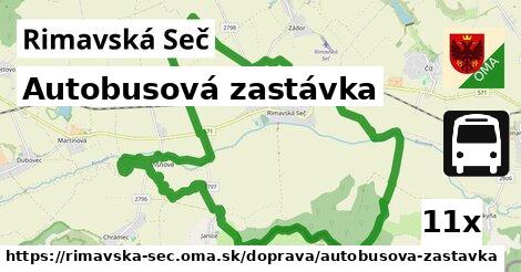 autobusová zastávka v Rimavská Seč