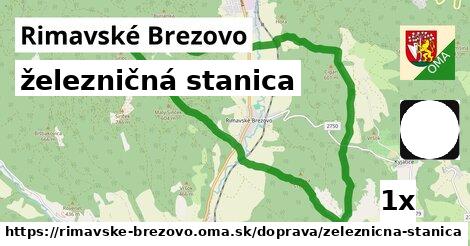 železničná stanica, Rimavské Brezovo