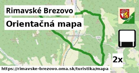 orientačná mapa v Rimavské Brezovo