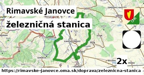 železničná stanica, Rimavské Janovce