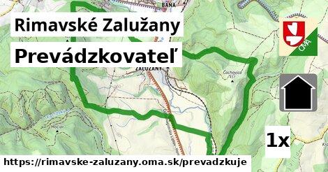 prevádzkovateľ v Rimavské Zalužany