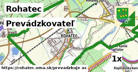 prevádzkovateľ v Rohatec