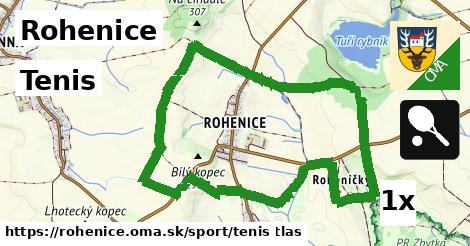 Tenis, Rohenice