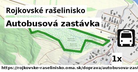 Autobusová zastávka, Rojkovské rašelinisko