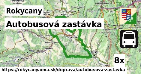 Autobusová zastávka, Rokycany