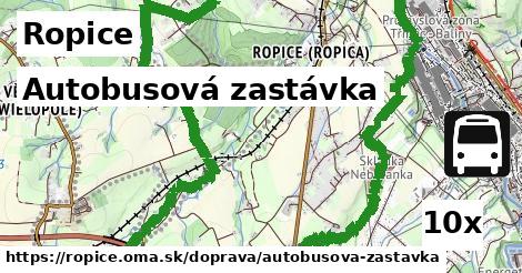 Autobusová zastávka, Ropice