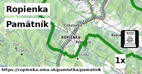 Pamätník, Ropienka